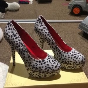 Gently worn leopard stilettos
